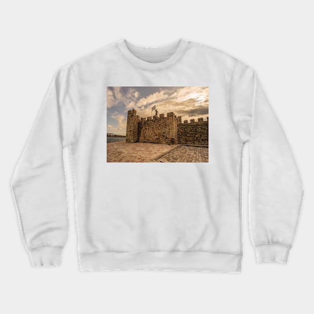 Nafpaktos Fortress 1 Crewneck Sweatshirt by KensLensDesigns